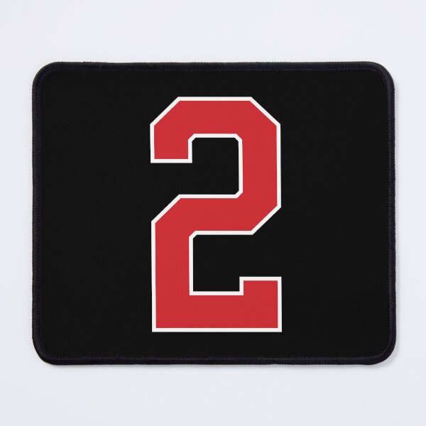 Item preview, Sports Number 2, red black color lucky sport two designed and sold by ArtIsParty.