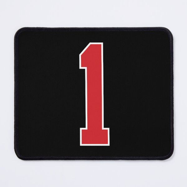 Item preview, Sports Number 1, red black color lucky sport one designed and sold by ArtIsParty.
