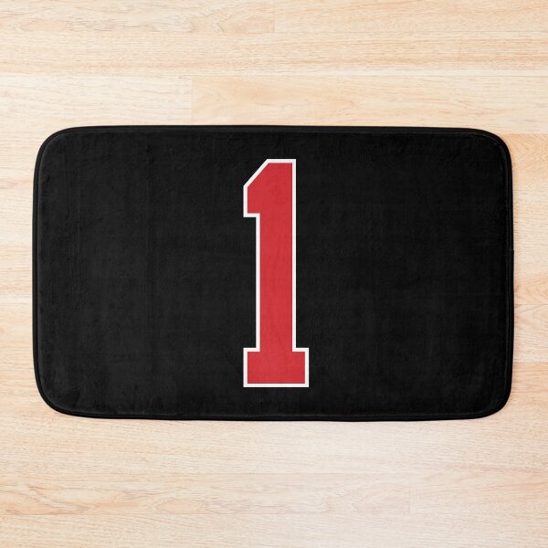 Item preview, Sports Number 1, red black color lucky sport one designed and sold by ArtIsParty.