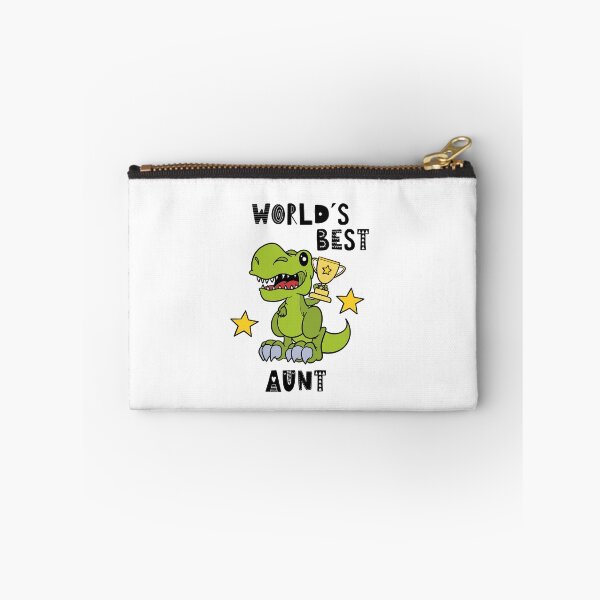 Item preview, World's Best Aunt, Dinosaur, T Rex, Funny Aunt, Greatest Aunt, New Aunt, Green, Yellow, Cute, Adorable, Humor designed and sold by iHeartDinosaurs.