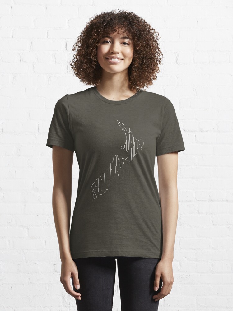 Alternate view of North and South (white) Essential T-Shirt