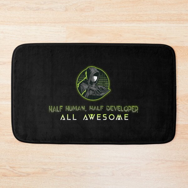 Item preview, Half Human, Half Developer, All Awesome - Web Development designed and sold by Shirtlify.