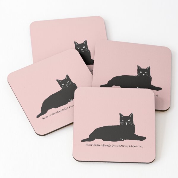 Item preview, Never underestimate the power of a black cat designed and sold by marina63.