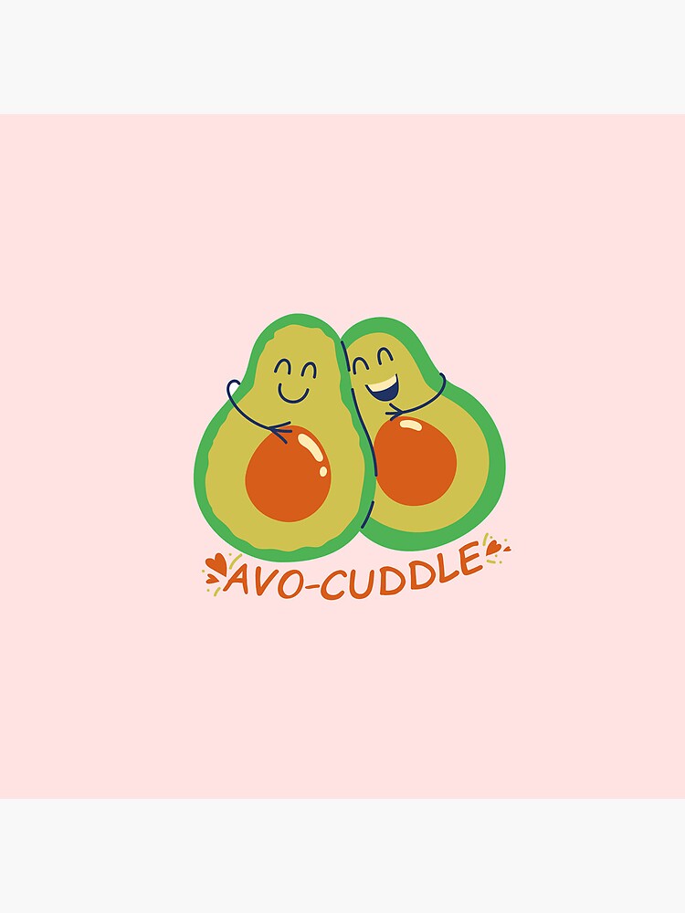 Thumbnail 2 of 2, Tote Bag,  Avo-Cuddle Design by JiggsFashion designed and sold by JiggsFashion.