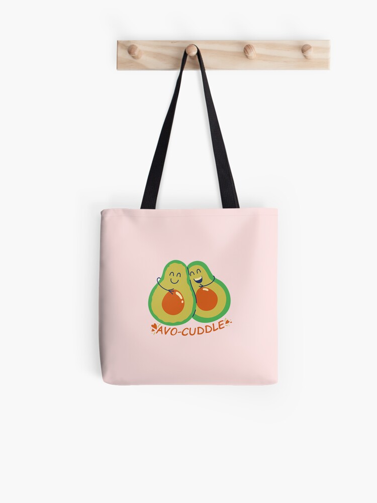 Thumbnail 1 of 2, Tote Bag,  Avo-Cuddle Design by JiggsFashion designed and sold by JiggsFashion.