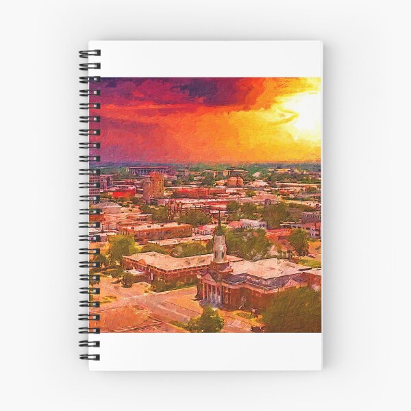 Item preview, Downtown Waco, Texas, at sunset - digital painting designed and sold by NickoPrints.