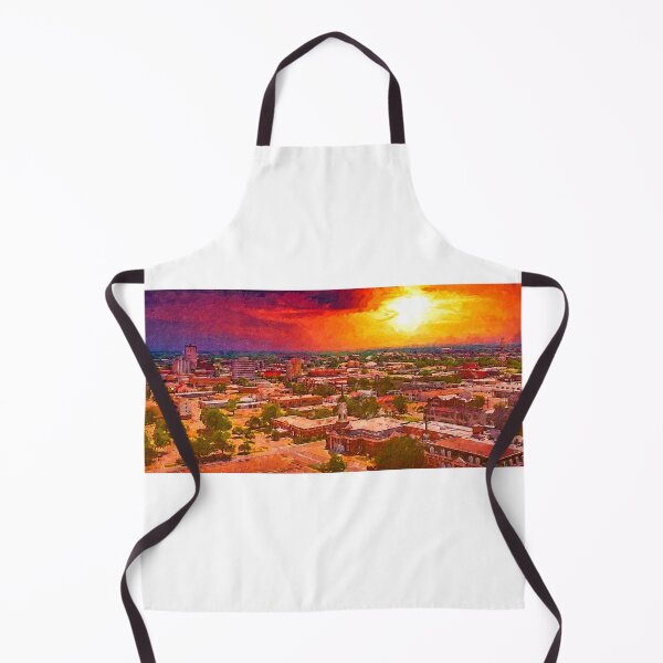 Item preview, Downtown Waco, Texas, at sunset - digital painting designed and sold by NickoPrints.