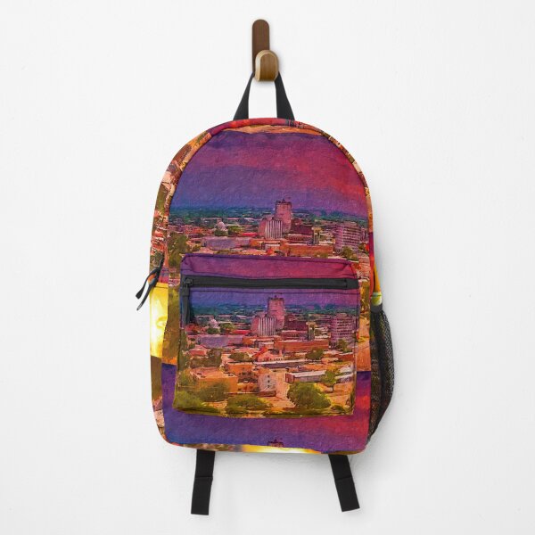 Item preview, Downtown Waco, Texas, at sunset - digital painting designed and sold by NickoPrints.