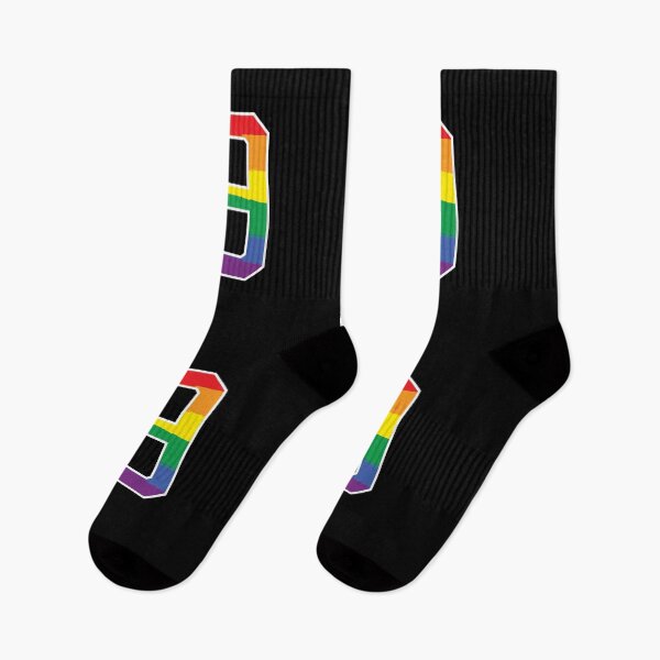 Item preview, Number 9 Rainbow LGBT pride nine designed and sold by LoveIsColorful.