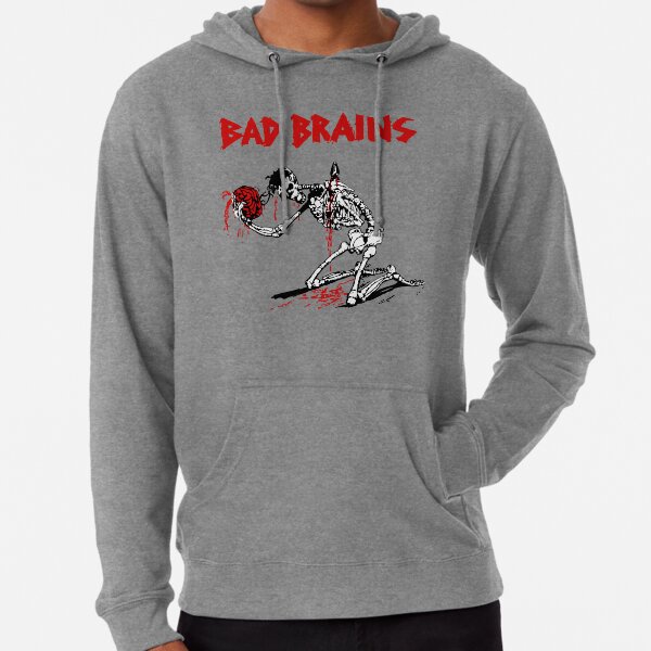 First Day Of Bad Brains Red Funny Life Lightweight Hoodie for