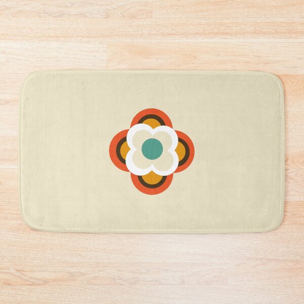 Item preview, Cool Retro Four Petals Flower in Bright Colors designed and sold by Deutschic.