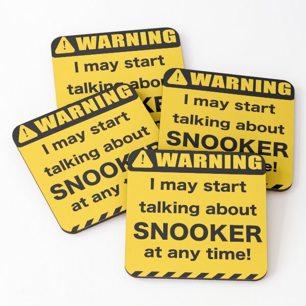 Item preview, Warning I may start talking about snooker at any time designed and sold by Clipzor.