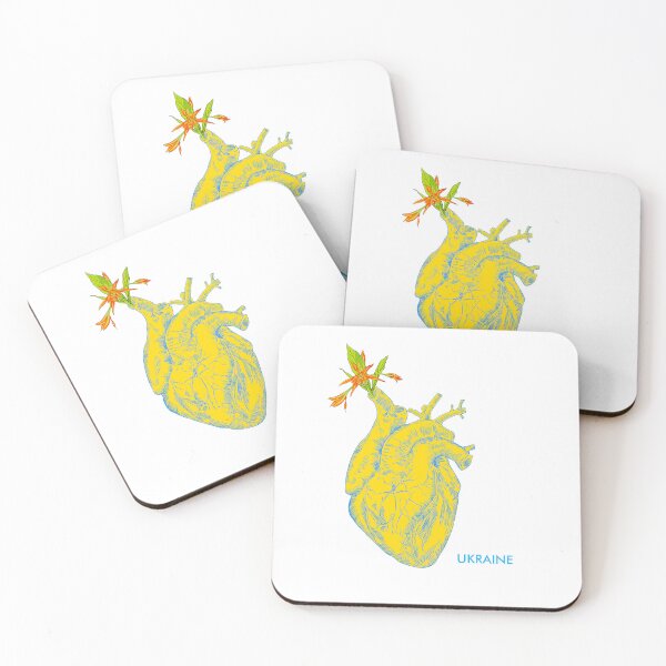 Item preview, .I love Ukraine, an anatomical heart in the colors of the flag.  designed and sold by Olga Berlet.