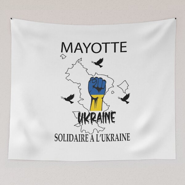 Item preview, Mayotte in solidarity with Ukraine designed and sold by FoxinhoSoumaila.