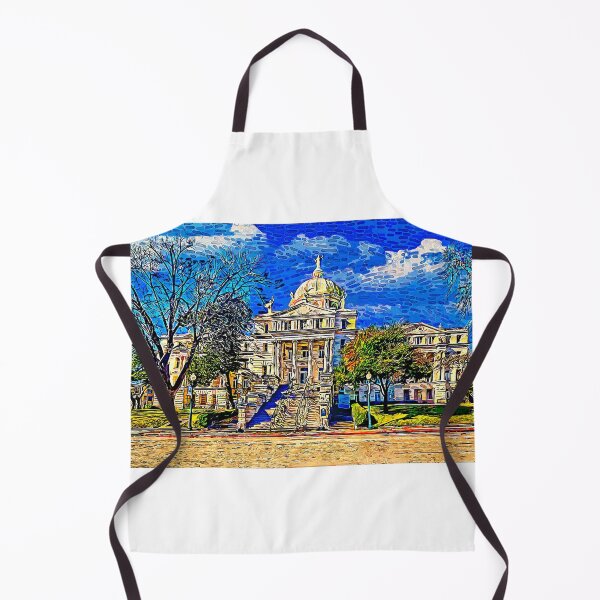 Item preview, McLennan County Courthouse in Waco, Texas - impressionist painting designed and sold by NickoPrints.