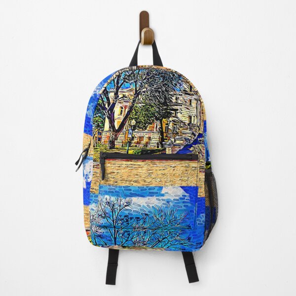 Item preview, McLennan County Courthouse in Waco, Texas - impressionist painting designed and sold by NickoPrints.