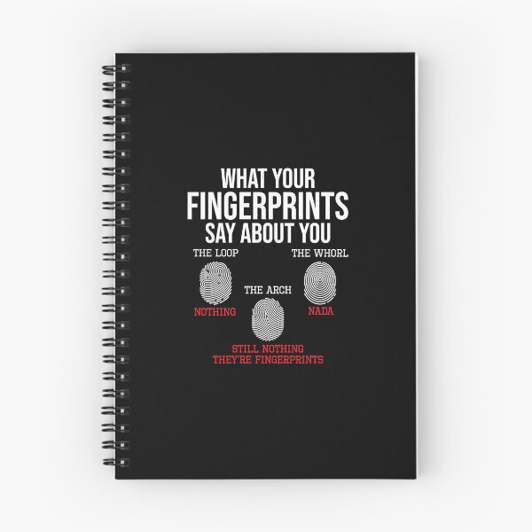 Item preview, What Your Fingerprints Say - Forensics Forensic Scientist graphic designed and sold by KaizenNU.