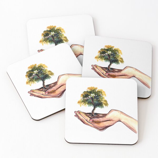 Item preview, hand drawing girl holding tree designed and sold by shoping11228.