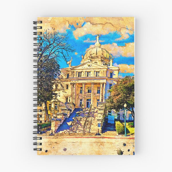 Item preview, McLennan County Courthouse in Waco, Texas - digital painting with vintage look designed and sold by NickoPrints.