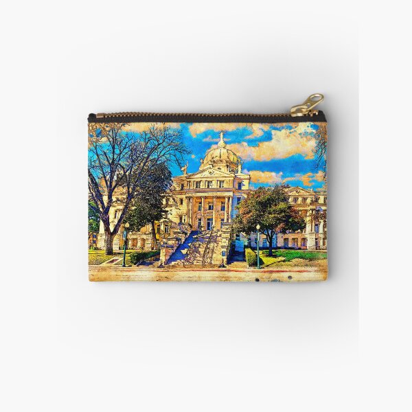 Item preview, McLennan County Courthouse in Waco, Texas - digital painting with vintage look designed and sold by NickoPrints.