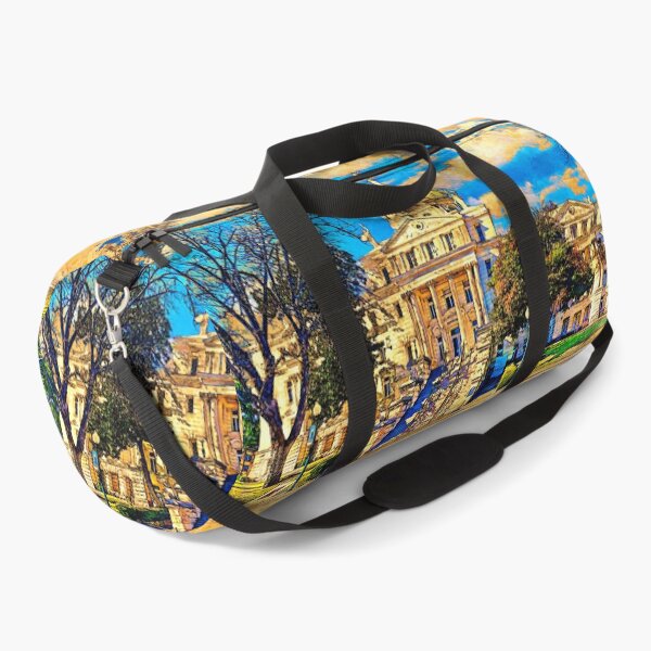 Item preview, McLennan County Courthouse in Waco, Texas - digital painting with vintage look designed and sold by NickoPrints.