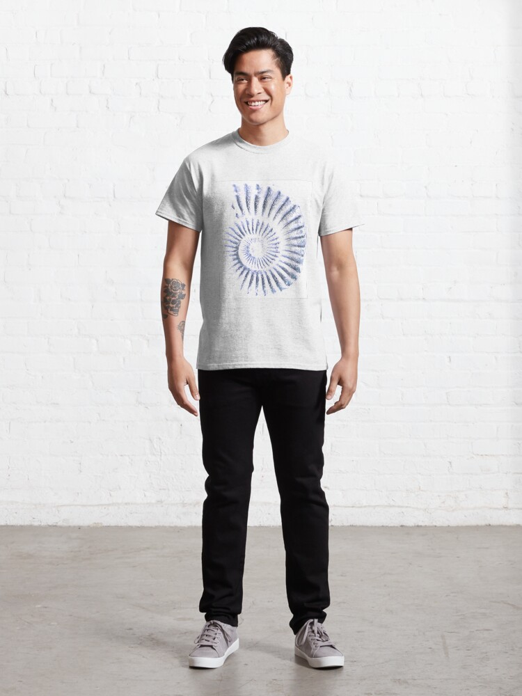 Thumbnail 3 of 7, Classic T-Shirt, Ammonite designed and sold by LisaLeQuelenec.