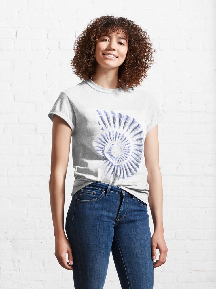 Thumbnail 4 of 7, Classic T-Shirt, Ammonite designed and sold by LisaLeQuelenec.