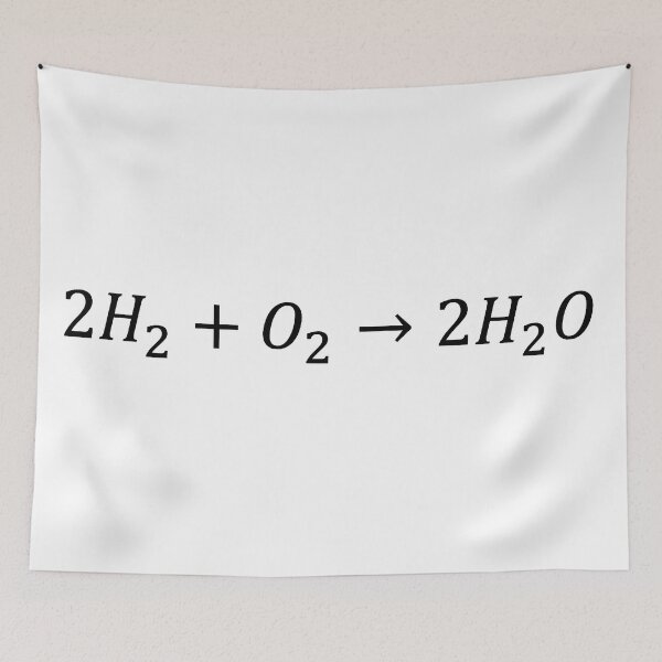 Item preview, water formation chemical reaction designed and sold by NoetherSym.