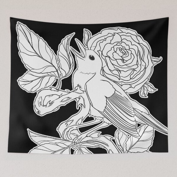 Item preview, The nightingale and the rose - Outlines only designed and sold by -Senaar-.