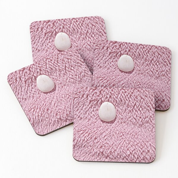 Item preview, One single white rock on pink fluffy backround designed and sold by GG4YOU BEASTSHOP.