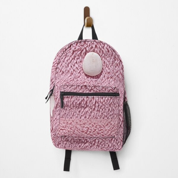 Item preview, One single white rock on pink fluffy backround designed and sold by GG4YOU BEASTSHOP.