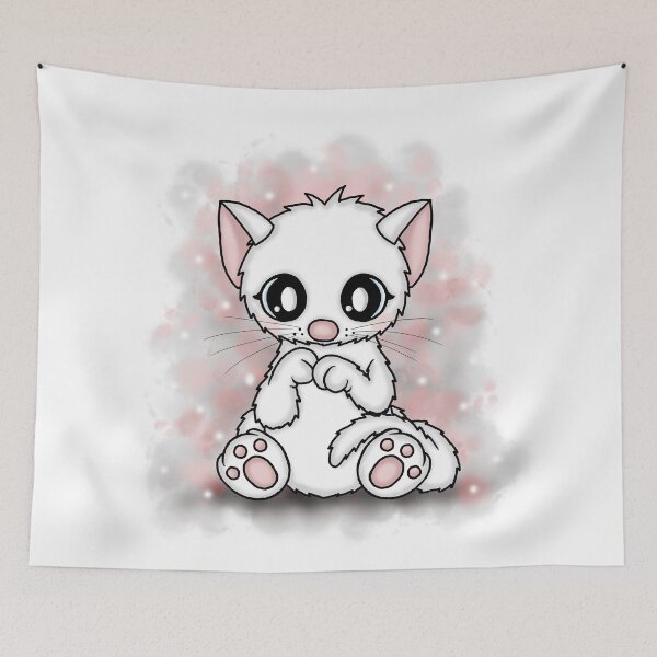 Item preview, little white Kitten designed and sold by Pezi-Creation.
