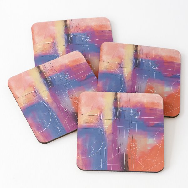 Item preview, Digital Abstract Art in Orange Palette designed and sold by LanrivArtStudio.