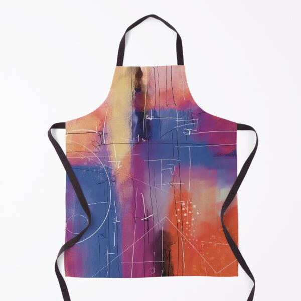 Item preview, Digital Abstract Art in Orange Palette designed and sold by LanrivArtStudio.