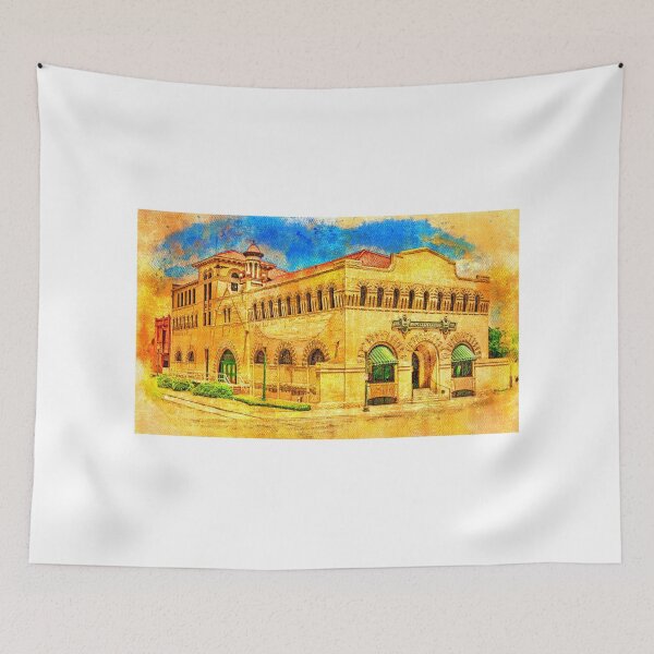 Item preview, Dr Pepper Museum in Waco, Texas - digital painting designed and sold by NickoPrints.