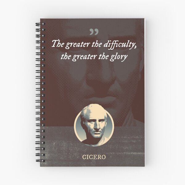 Item preview, Marcus Tullius Cicero - The greater the difficulty, the greater the glory designed and sold by Syahrasi.