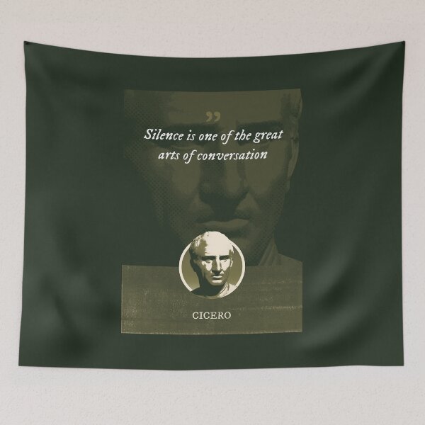 Item preview, Marcus Tullius Cicero - Silence is one of the great arts of conversation designed and sold by Syahrasi.