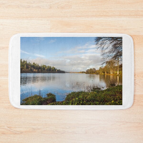 Item preview, Loch Ken on a sunny day in winter in Dumfries and Galloway, Scotland designed and sold by SnapTPhotograph.
