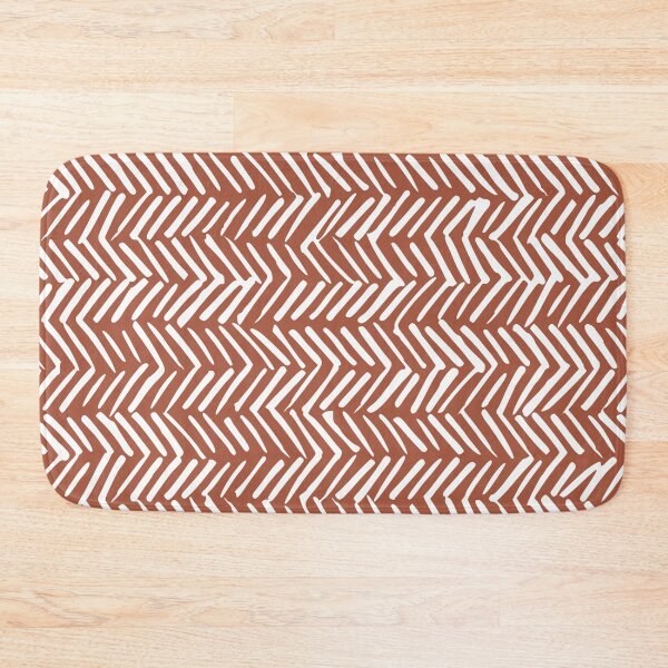 Item preview, Rustic Herringbone Terracotta designed and sold by meggydesigns.