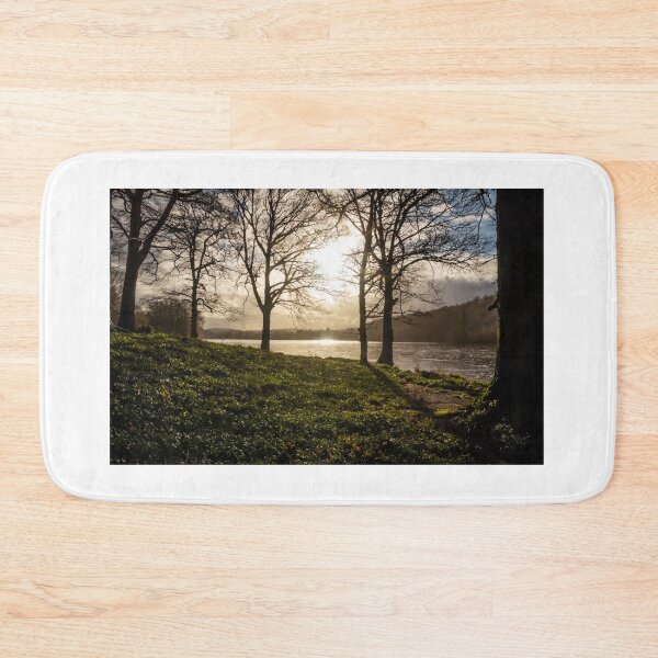 Item preview, Winter sun breaking through the trees on Loch Ken, a Scottish Loch in Dumfries and Galloway, Scotland designed and sold by SnapTPhotograph.