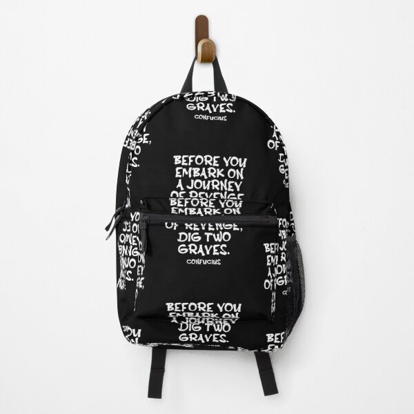 Item preview, Confucius Quote - Before You Embark On A Journey Of Revenge Dig Two Graves - Wisdom Quote - White designed and sold by PhiloJourney.