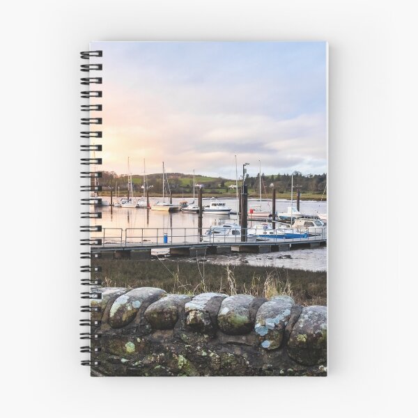 Item preview, Sunset over Kirkcudbright pier and harbour in winter, Dumfries and Galloway, Scotland designed and sold by SnapTPhotograph.