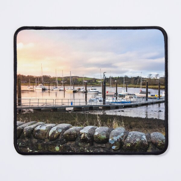 Item preview, Sunset over Kirkcudbright pier and harbour in winter, Dumfries and Galloway, Scotland designed and sold by SnapTPhotograph.