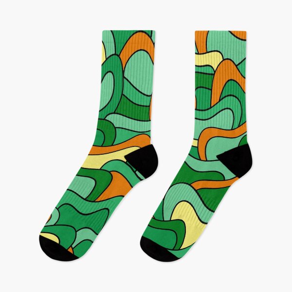 Item preview, Abstract pattern - orange, yellow and green. designed and sold by K.S ART.