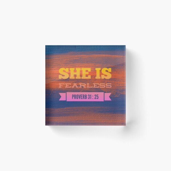Item preview, She is fearless Proverb 31:25 designed and sold by Delicarte.