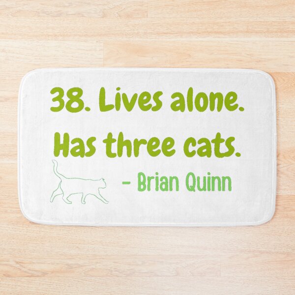 Item preview, 38. Lives alone. Has three cats. Funny designed and sold by LukjanovArt.