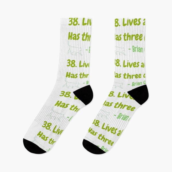 Item preview, 38. Lives alone. Has three cats. Funny designed and sold by LukjanovArt.