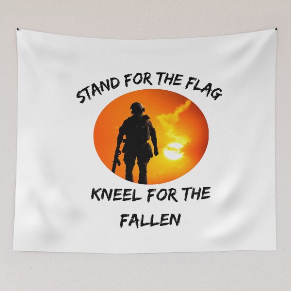 Item preview, Stand for the Flag Kneel for Fallen - Gifts for 4th of July t-shirt designed and sold by Dragsma ⭐⭐⭐⭐⭐.