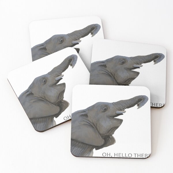 Item preview, Smiley Elephant Calf Oh hello there designed and sold by Megan Wolthers.