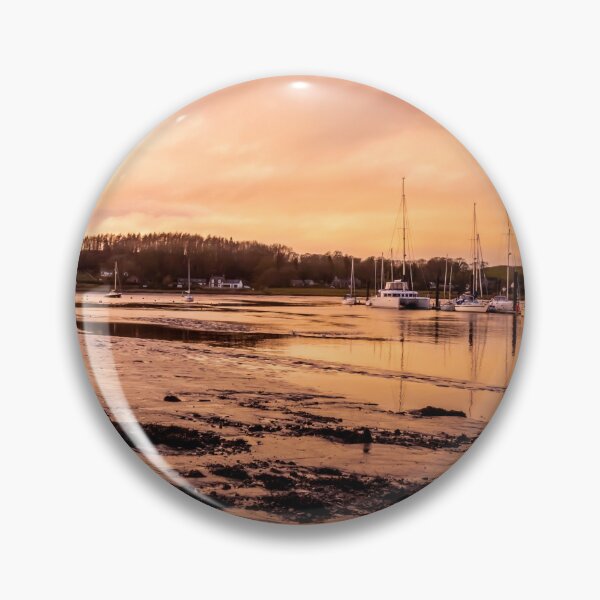 Item preview, Golden Sunset over the River Dee estuary and Kirkcudbright marina, Dumfries and Galloway, Scotland designed and sold by SnapTPhotograph.